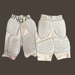 Adidas Protective Sports Shorts in White and Gray